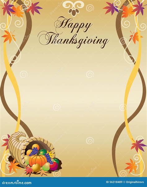 Thanksgiving Invitation Template Word