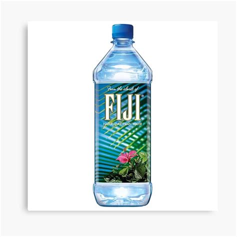 "FIJI WATER BOTTLE" Canvas Print for Sale by dishess | Redbubble