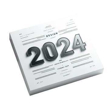 2024 Simple Text Effect Banner Design, 2024 Banner, 2024, Happy New Year 2024 PNG Transparent ...