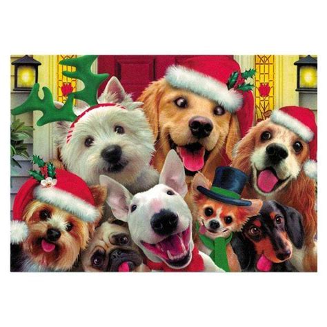 It's Christmas! Smiling Dogs Greeting Card | Unique christmas cards ...