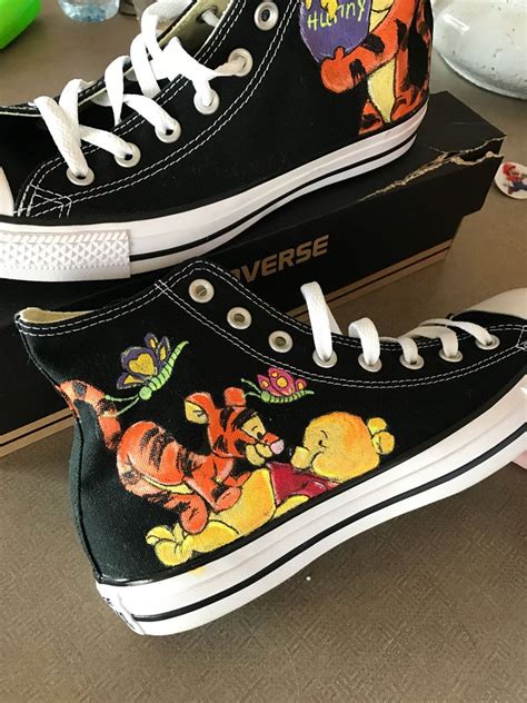 Custom Painted Converse High Tops Inspired by Disney's - Etsy