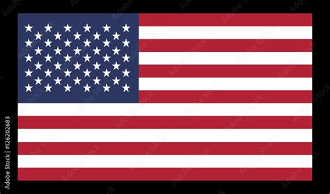 Vector image of American flag. Flag of the USA. United States of American flag background. Flag ...
