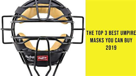 The Top 3 Best Umpire Masks You Can Buy 2019 - YouTube