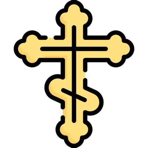 Orthodox cross Special Lineal color icon