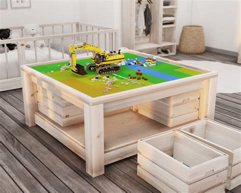 DIY Montessori Lego table and storage system - DIY projects plans