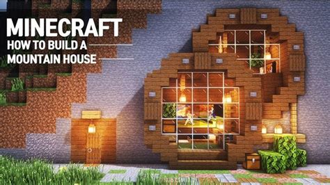 Como CONSTRUIR una CASA en la MONTAÑA en MINECRAFT/Para SURVIVAL ...