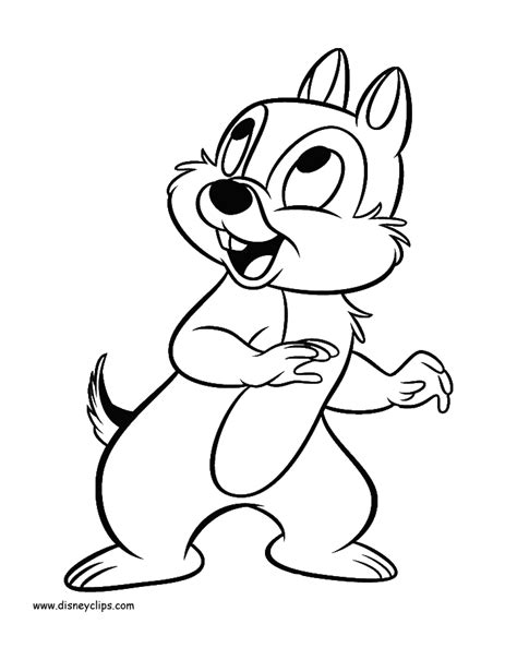 Chip and Dale Coloring Pages | Disneyclips.com