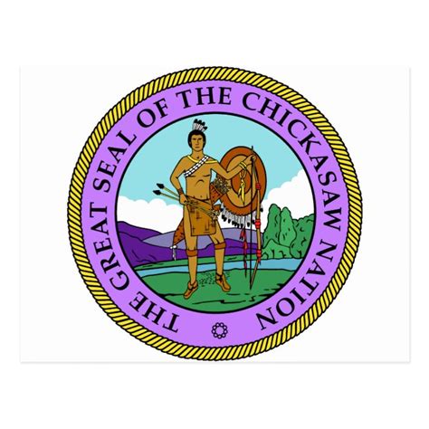 Chickasaw Seal Postcard | Zazzle.com