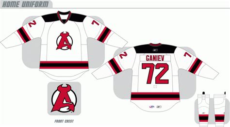 Albany Devils Home Uniform - American Hockey League (AHL) - Chris Creamer's Sports Logos Page ...