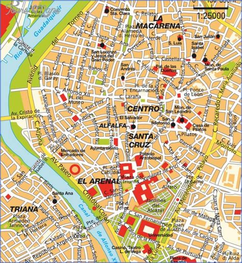 Seville Map - ToursMaps.com