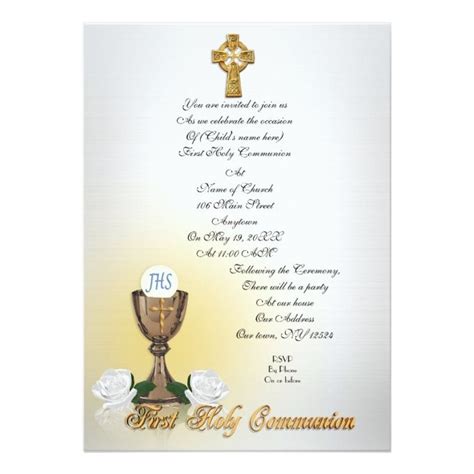 1000+ images about Communion Invitations on Pinterest | First communion invitations, Damasks and ...