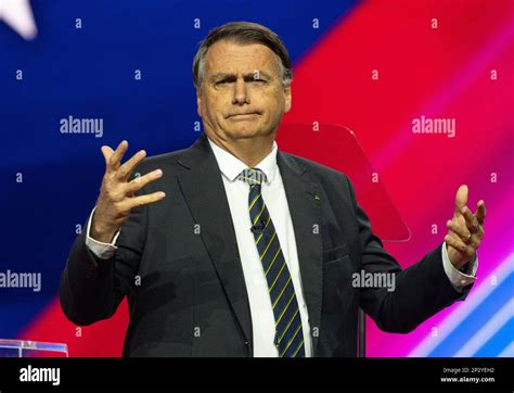 Jair Bolsonaro, 38th President of Brazil, at the 2023 Conservative ...