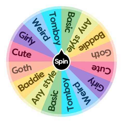 Outfit style ideas for gacha | Spin The Wheel App