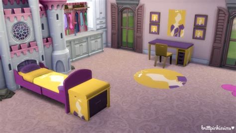 Brittpinkiesims: Disney Princess Bedroom Set 2.0 • Sims 4 Downloads