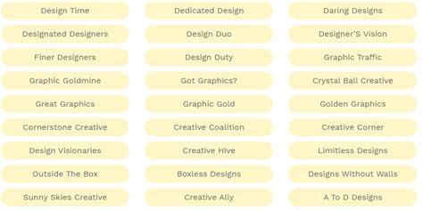 400 Catchy Graphic Design Business Names Ideas