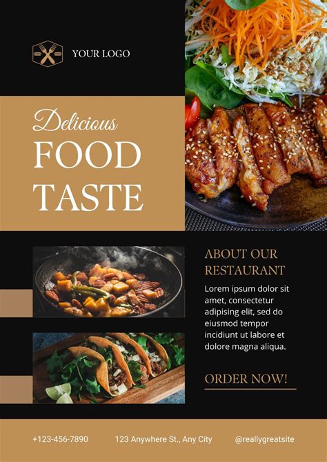 Restaurant Poster Design Template