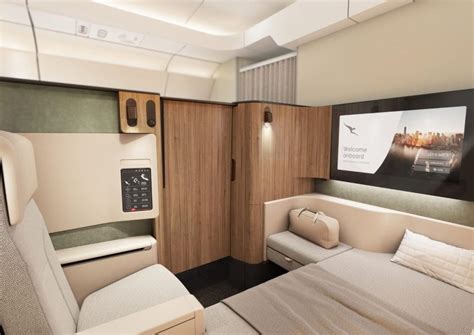 Qantas unveils its new Business and First class seats dedicated to ultra-long haul flights made ...