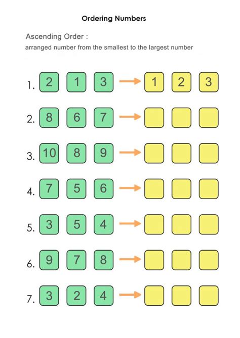 Ordering Number (ascending) worksheet | 1st grade math worksheets, Easy math worksheets, Fun ...