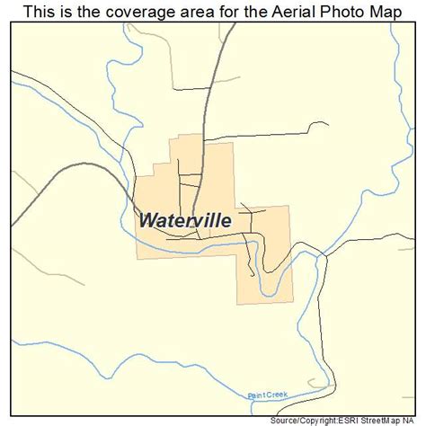 Aerial Photography Map of Waterville, IA Iowa