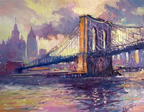 Brooklyn Bridge Watercolor at PaintingValley.com | Explore collection of Brooklyn Bridge Watercolor