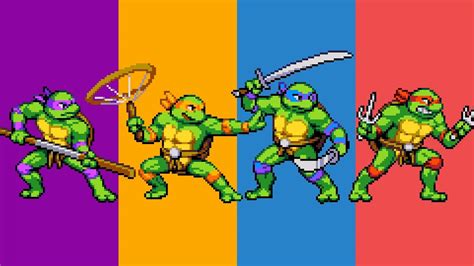 TMNT Shredder's Revenge has Impressive Pixel Art - YouTube