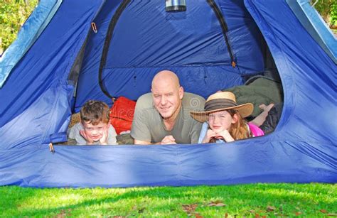 Father and Kids Camping stock photo. Image of sport, bond - 4533754