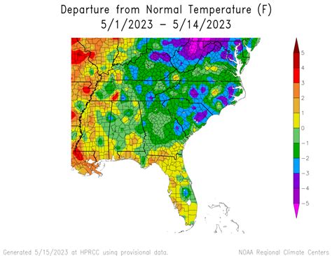 May 2023 so far cooler and drier than normal in most areas besides ...