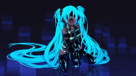 Sfondi : illustrazione, fumo, blu, Vocaloid, Hatsune Miku, BDSM, ARTE, leggero, fiamma, oscurità ...