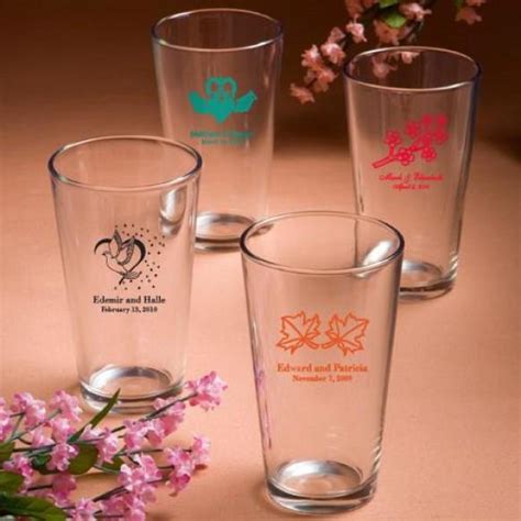 Wedding Gifts - Personalized Pint Glasses Wedding Favors #1180895 ...