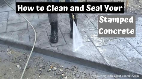 How To Clean And Seal Stamped Concrete | Sealer Recommendation - YouTube