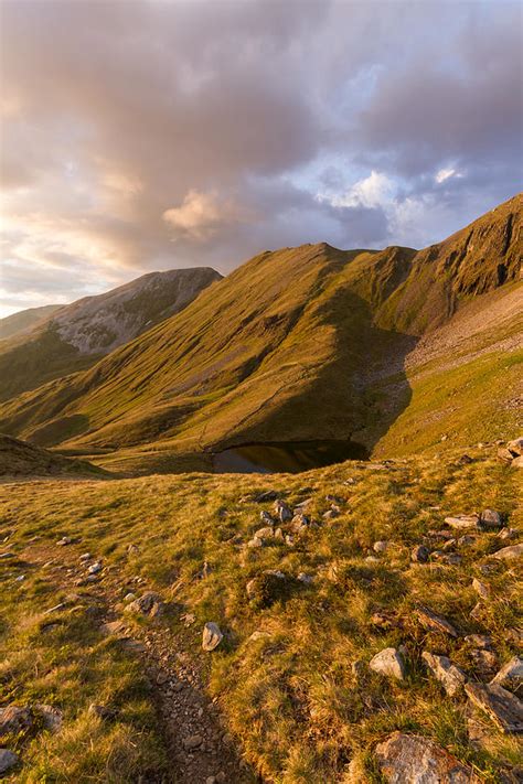 Sunset in the scottish highlands Photograph by Leander Nardin