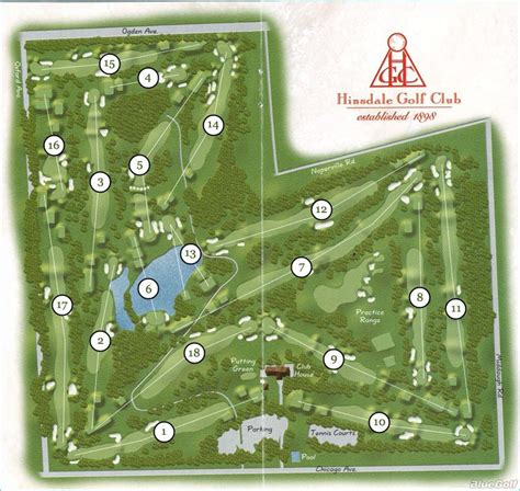 Hinsdale Golf Club - Layout Map | Course Database