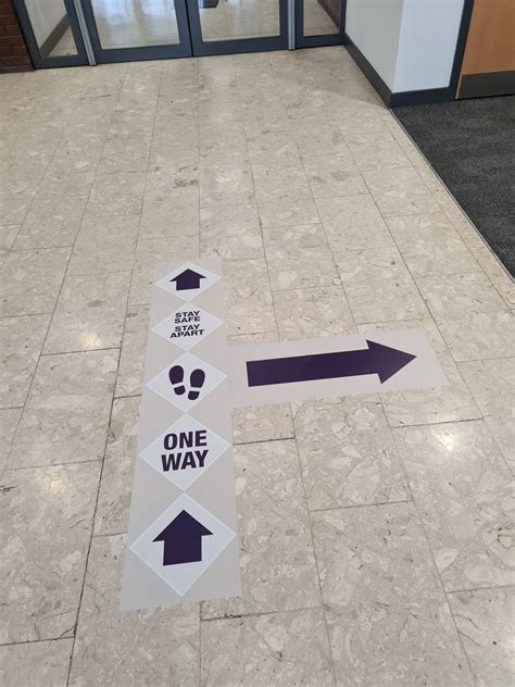 Digital Print Solutions. COVID-19 Wayfinding Directional Arrow Signage