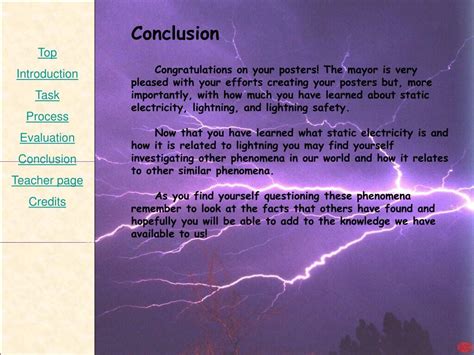 PPT - Static Electricity & Lightning A WebQuest for 5th Grade Science Designed by Tom Gaska ...