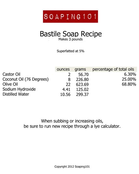 Soaping101 Recipes - soaping101