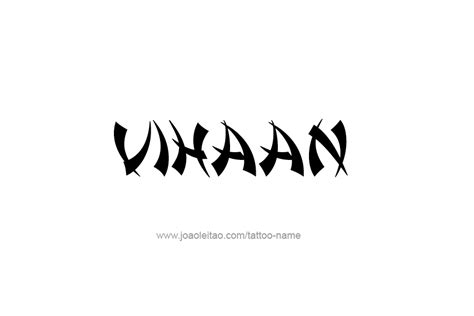 Vinhaan Name Tattoo Designs