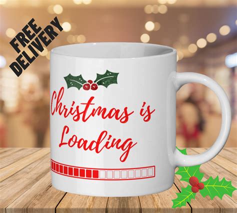 Funny Christmas Coffee Cup Christmas is Loading Mug - Etsy UK