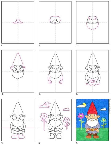 how to draw gnome Featherglen: featherglen christmas gnome tutorial ...