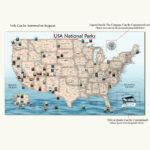 Custom Push Pin USA National Parks Map | Canvas Art Bay