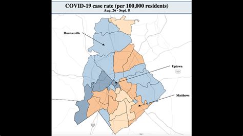 Charlotte ZIP code map shows lower COVID-19 case rates | Charlotte Observer