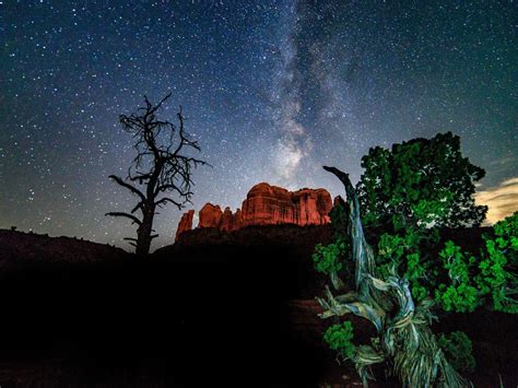 Starry skies in Sedona, Arizona. Grand Canyon National Park, National Parks, Petrified Forest ...