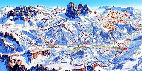 Map of Dolomiti Superski | Ski destination, Italy map, Snowboarding trip