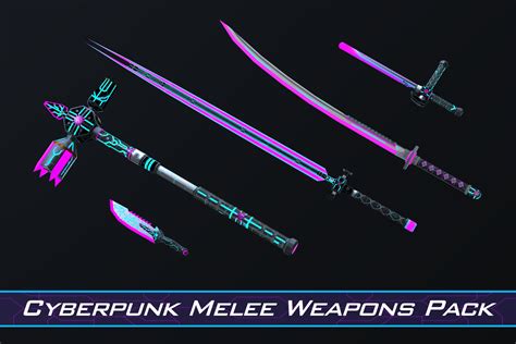 Cyberpunk Melee Weapons Pack | 3D Weapons | Unity Asset Store