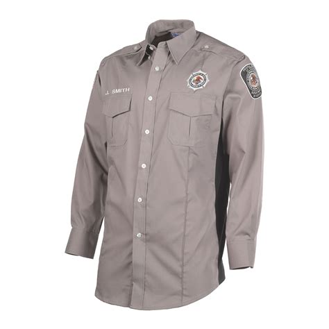 Galls FBOP Men's Utility Long-Sleeve Uniform Shirt (Nickel G