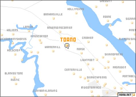 Toano (United States - USA) map - nona.net