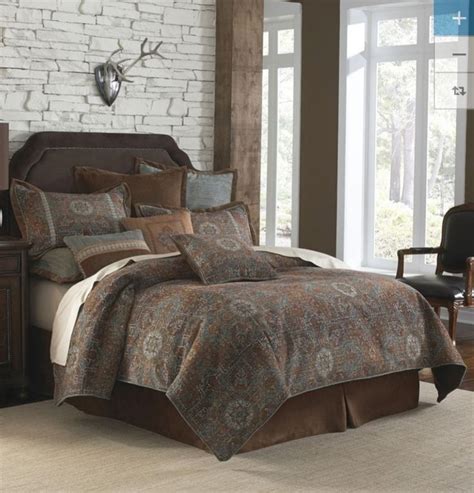 Brown & Teal Bedroom | Luxury comforter sets, Affordable bedding sets ...