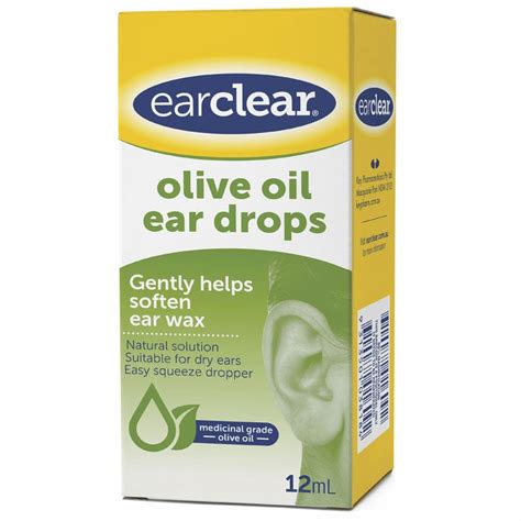 Buy Ear Clear Olive Oil Ear Drops 12ml Online at Chemist Warehouse®