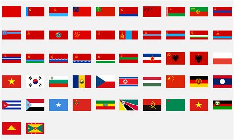 Communist Countries Flags