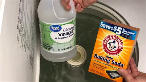 how to clean washing machine vinegar baking soda guide