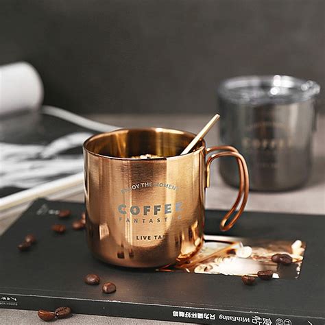 Double Stainless Steel Coffee Cup